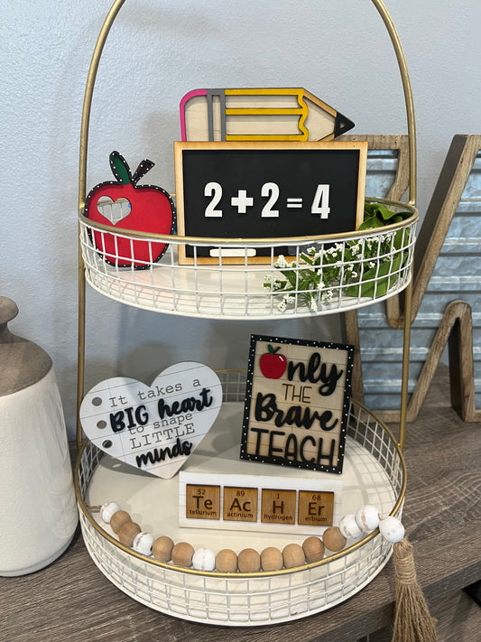 Teacher Tiered Tray Set