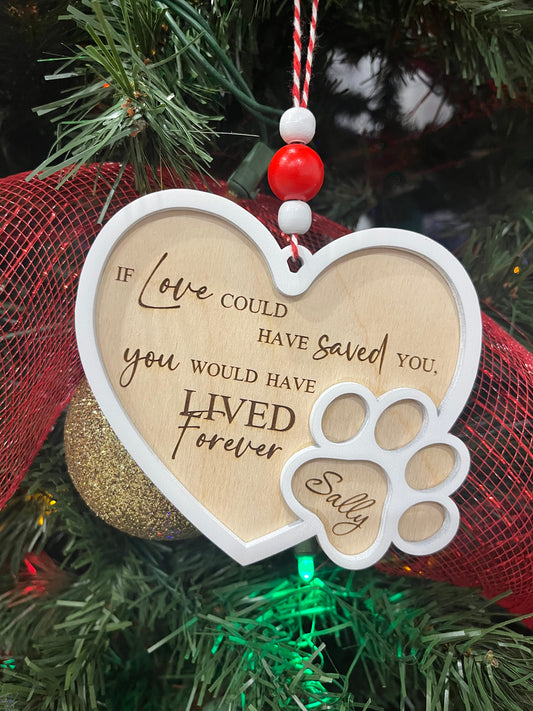 Personalized Pet Memorial Ornament