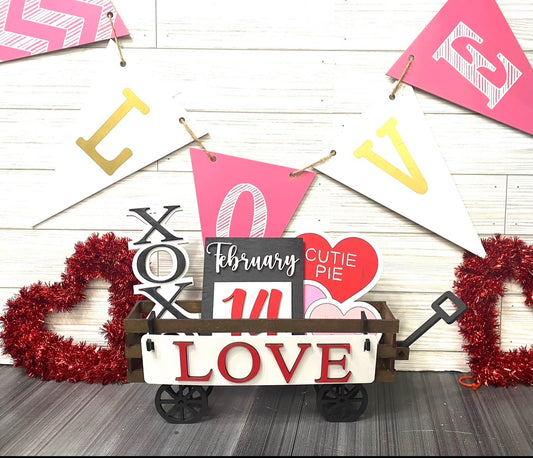 Valentine Wagon Decor Set