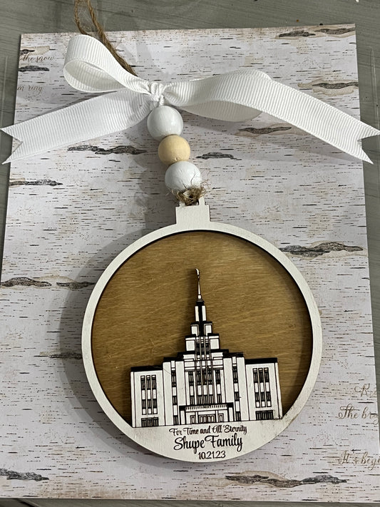 Temple Ornament Keepsake Gift