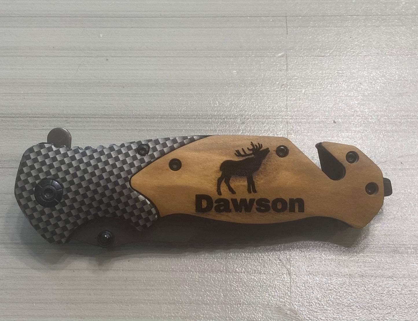 Laser Engraved Pocket Knife