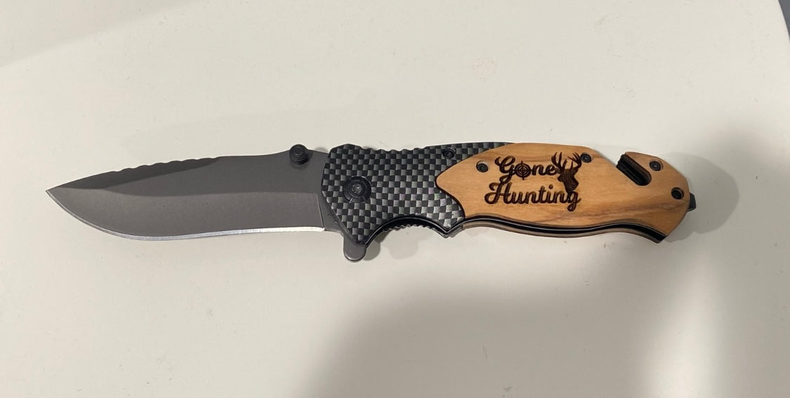 Laser Engraved Pocket Knife